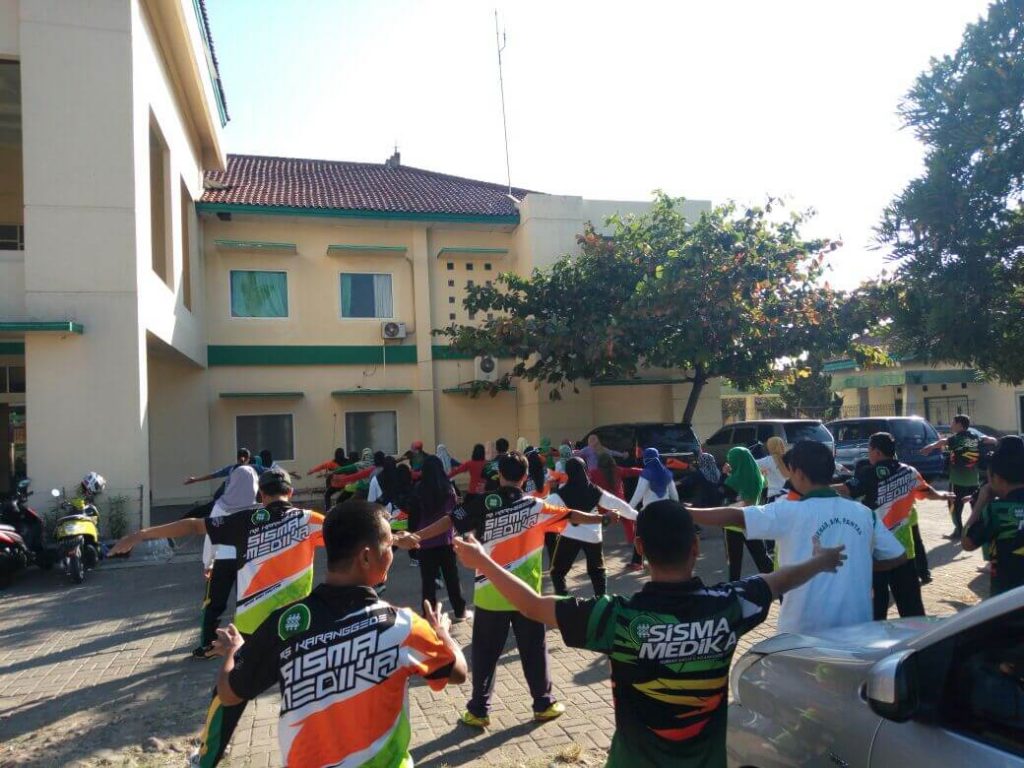 senam sehat karyawan 