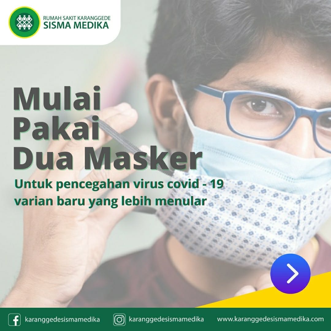 Mulai pakai dua masker