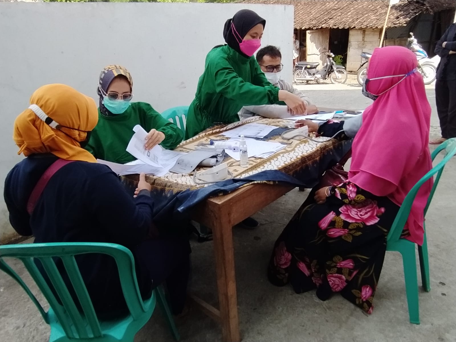 Vaksinasi Covid19 di Pasar Batangan, Boyolali