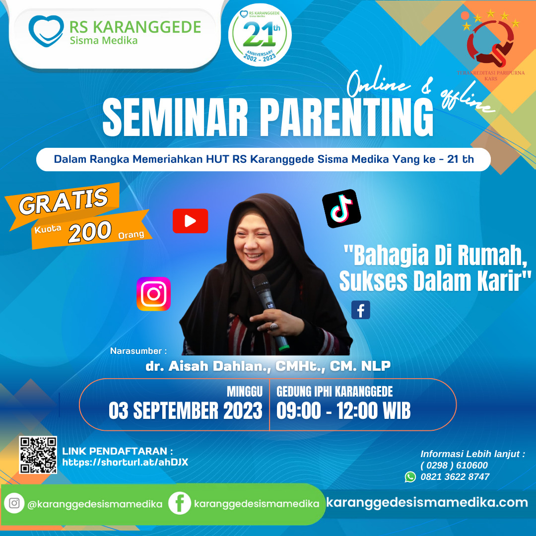 Seminar Parenting Bersama Dr Aisah Dahlan Cmht Cm Nlp Rumah